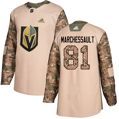 Adidas Golden Knights #81 Jonathan Marchessault Camo Authentic Veterans Day Stitched NHL Jersey